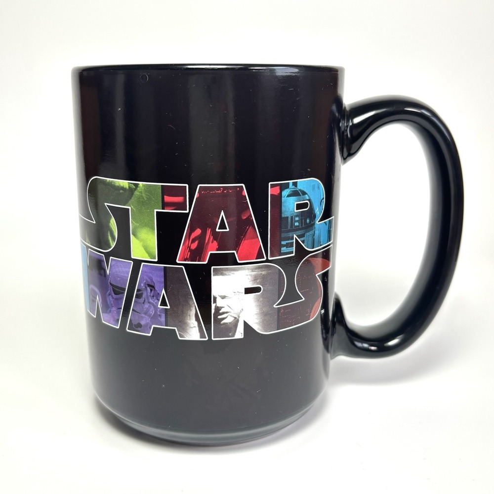 Star Wars Coffee Mug Cup "May The Force Be With You" Black Zak Designs 16 Oz